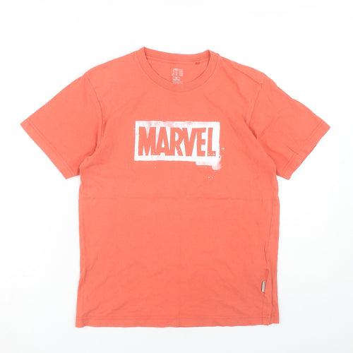 Marvel Unisex Red XS T-Shirt, Crew Neck Short Sleeve