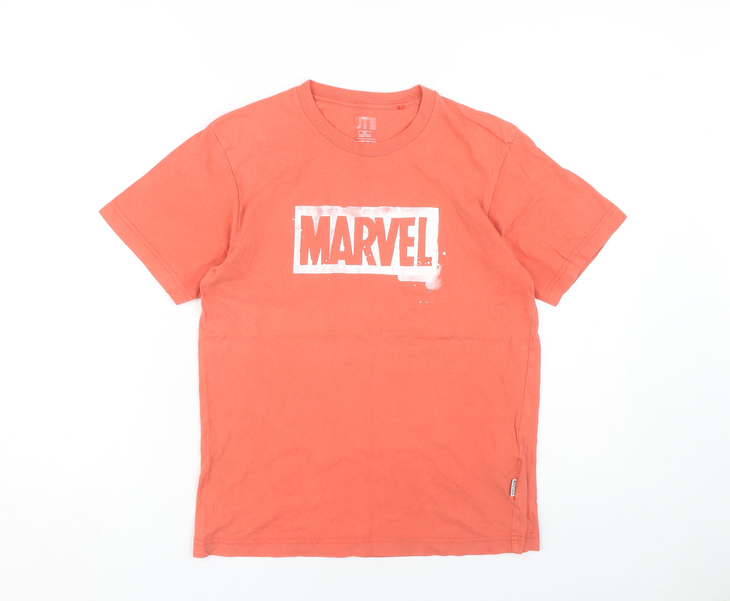 Marvel Unisex Red XS T-Shirt, Crew Neck Short Sleeve