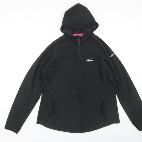 Trespass Women's Black Fleece Jacket XL Casual Hooded