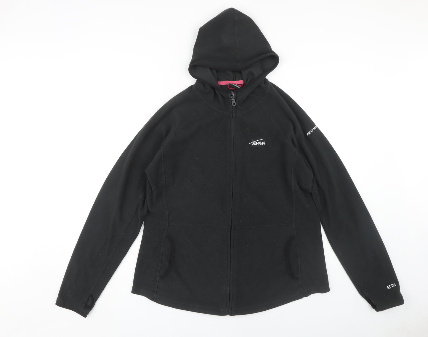Trespass Women's Black Fleece Jacket XL Casual Hooded