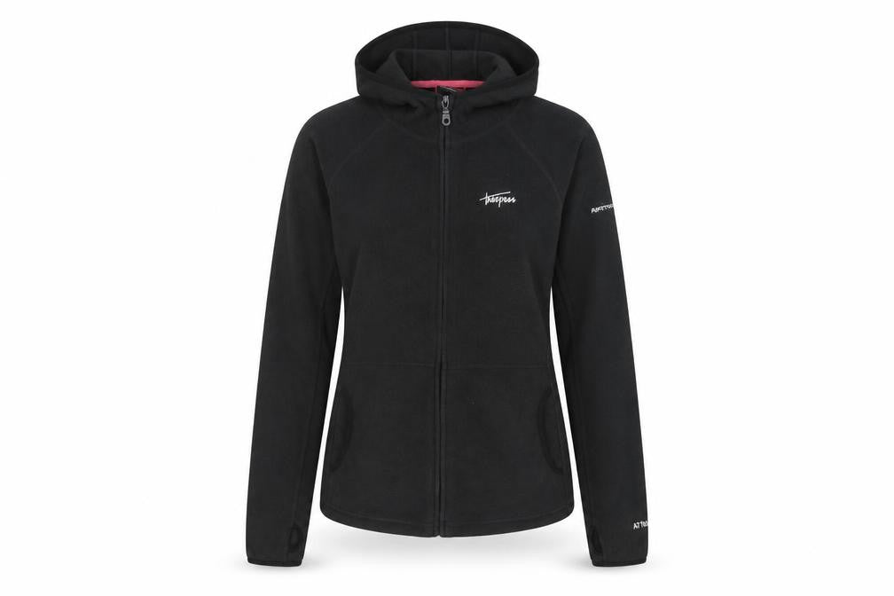 Trespass Women's Black Fleece Jacket XL Casual Hooded