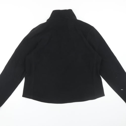 GAP Women's Black Pullover Sweatshirt L, 1/4 Zip, Casual