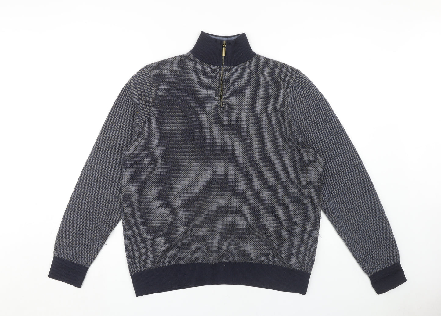 White Stuff Men's Blue Medium Pullover Jumper