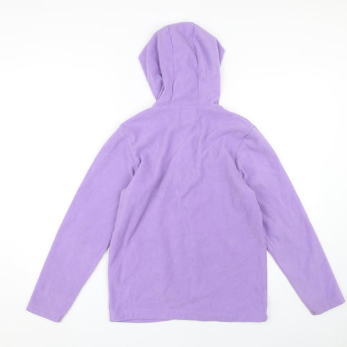 Mountain Warehouse Girls Purple Hoodie, Size 12 Yrs, Fleece, Zip