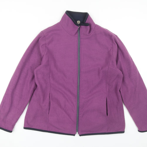 Anne de Lancay Women's Purple Fleece Jacket M