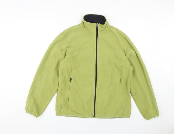 Lands' End Women's Green Fleece Jacket Size 10