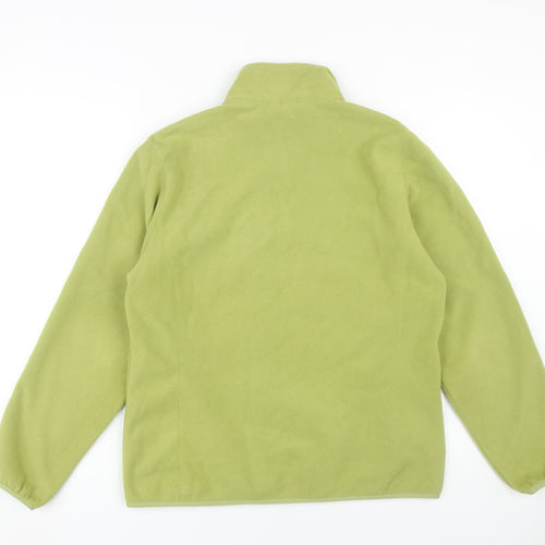 Lands' End Women's Green Fleece Jacket Size 10