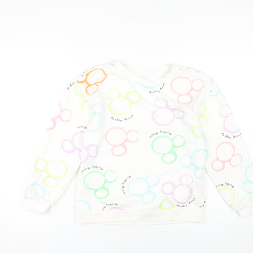 Disney Girls Multicoloured Mickey Mouse Pullover Sweatshirt