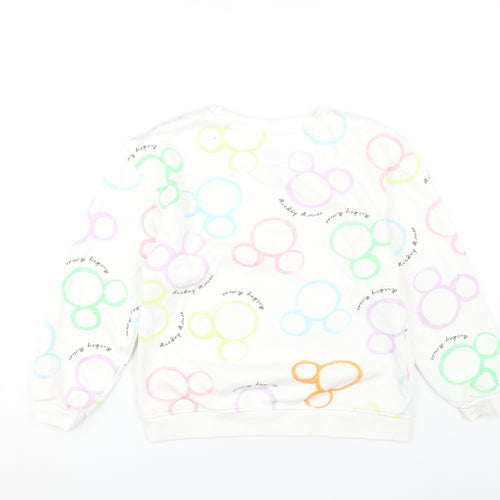 Disney Girls Multicoloured Mickey Mouse Pullover Sweatshirt