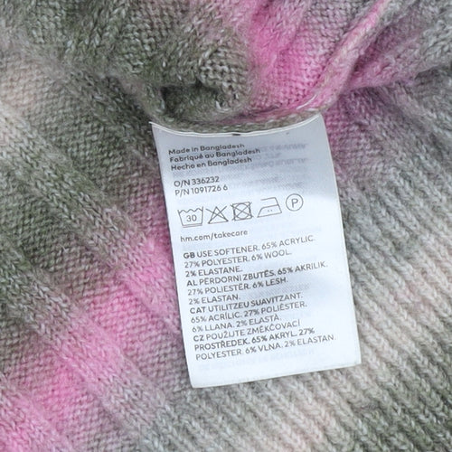 H&M Women's Multicoloured L Pullover Jumper