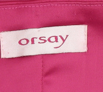 Orsay Women Pink Fit & Flare Halter Dress Size 10