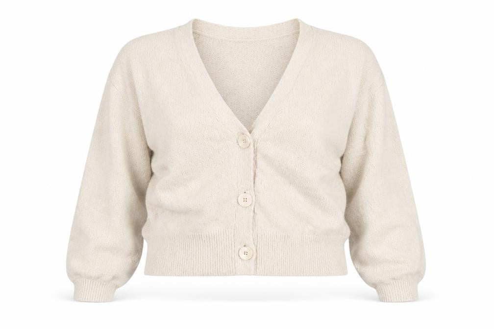 Front view of Marks & Spencer Women's Ivory Cardigan L