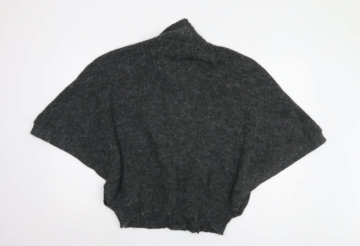 Topshop Women's Grey Cape Jumper Size 14