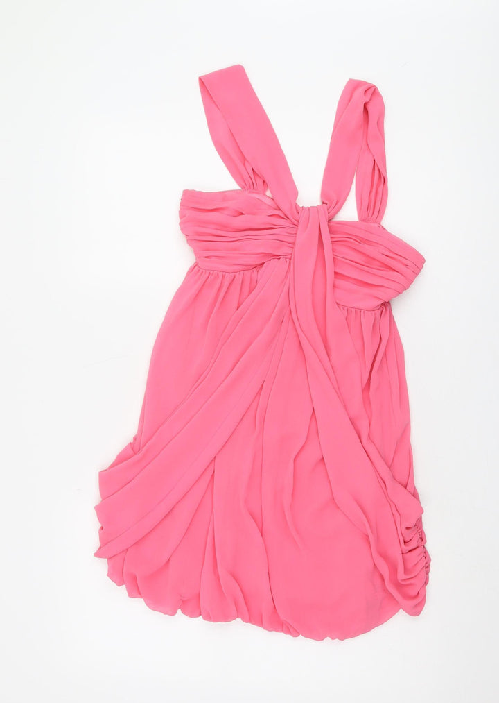 Lipsy Women's Pink Sleeveless Dress, Size 8