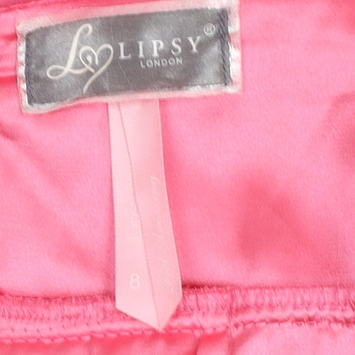 Lipsy Women's Pink Sleeveless Dress, Size 8