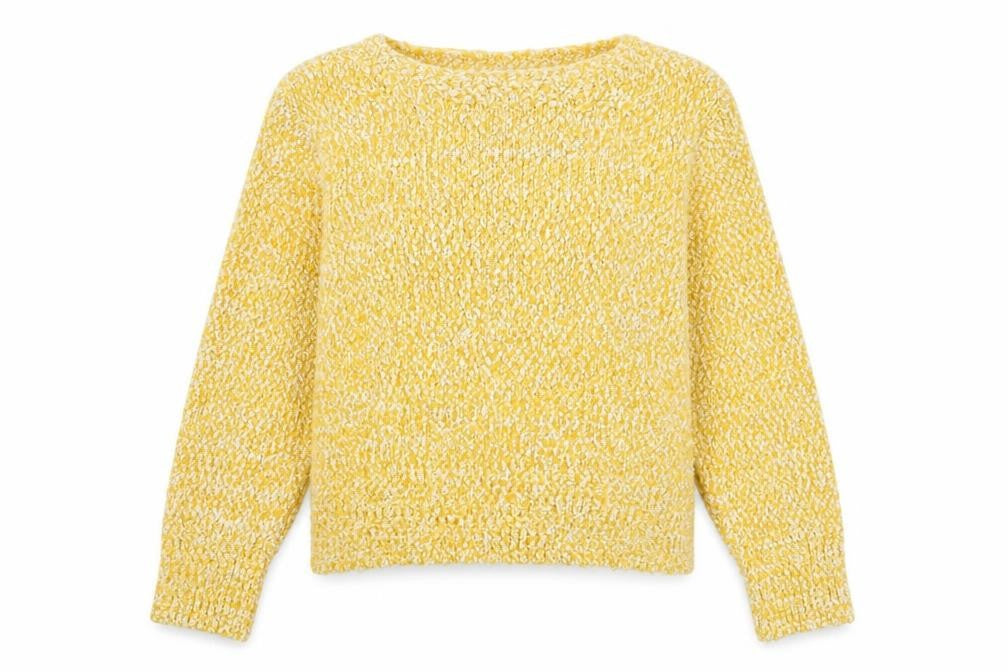 Front view of Marks & Spencer Women's Yellow jumper, L