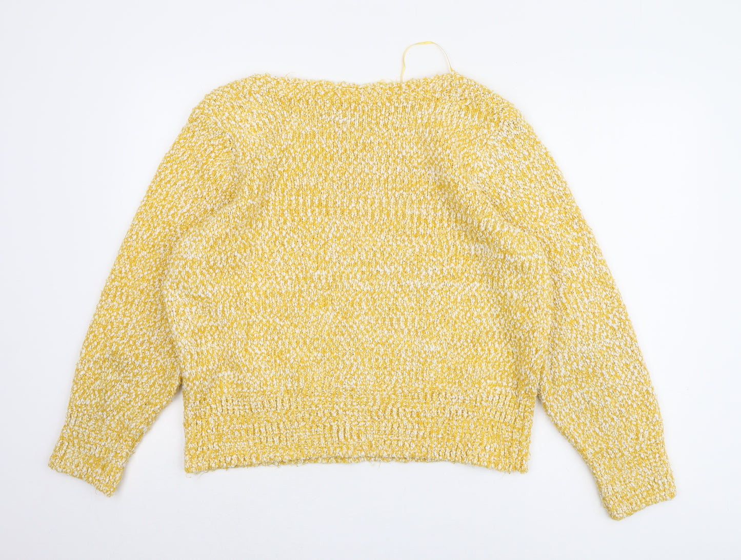 Marks and Spencer Women's Yellow Pullover Jumper, L