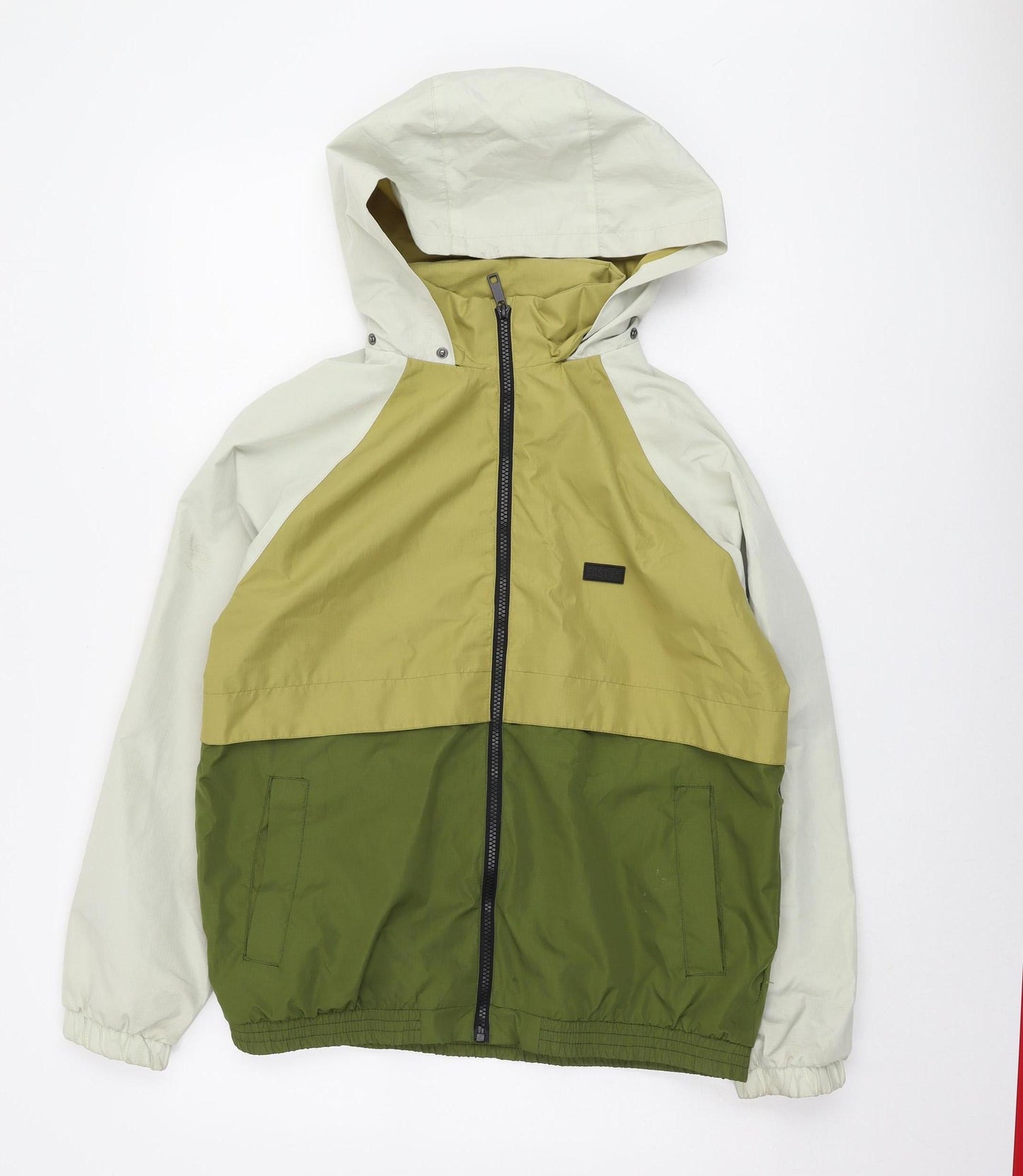 Zara Boys Green Colourblock Windbreaker Jacket 13-14 Years