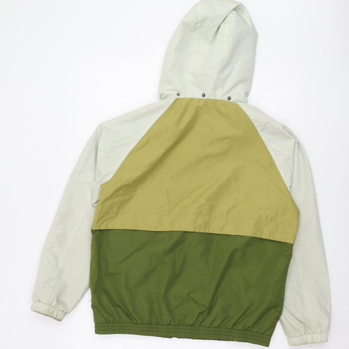 Zara Boys Green Colourblock Windbreaker Jacket 13-14 Years