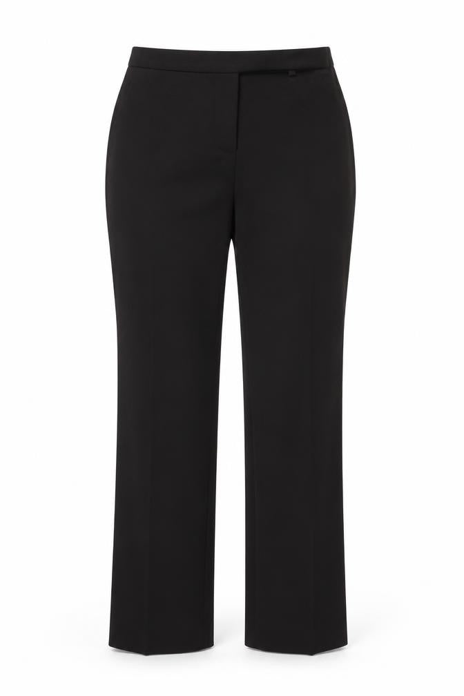 Front view of Zara Women's Black Straight Trousers S