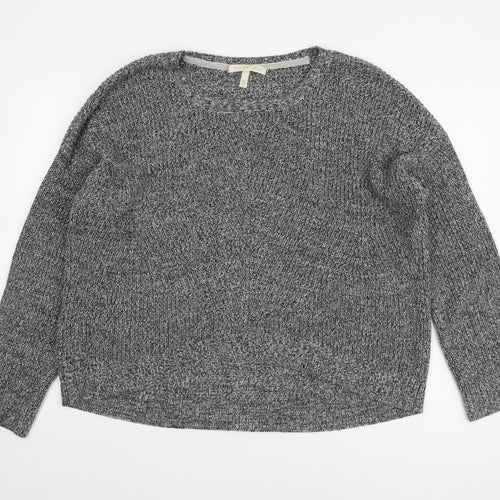 Victoria's Secret Women's Grey Chunky-Knit Pullover Jumper