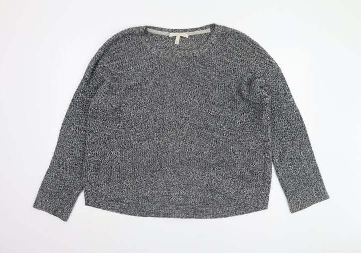 Victoria's Secret Women's Grey Chunky-Knit Pullover Jumper