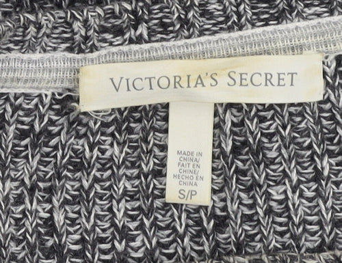 Victoria's Secret Women's Grey Chunky-Knit Pullover Jumper