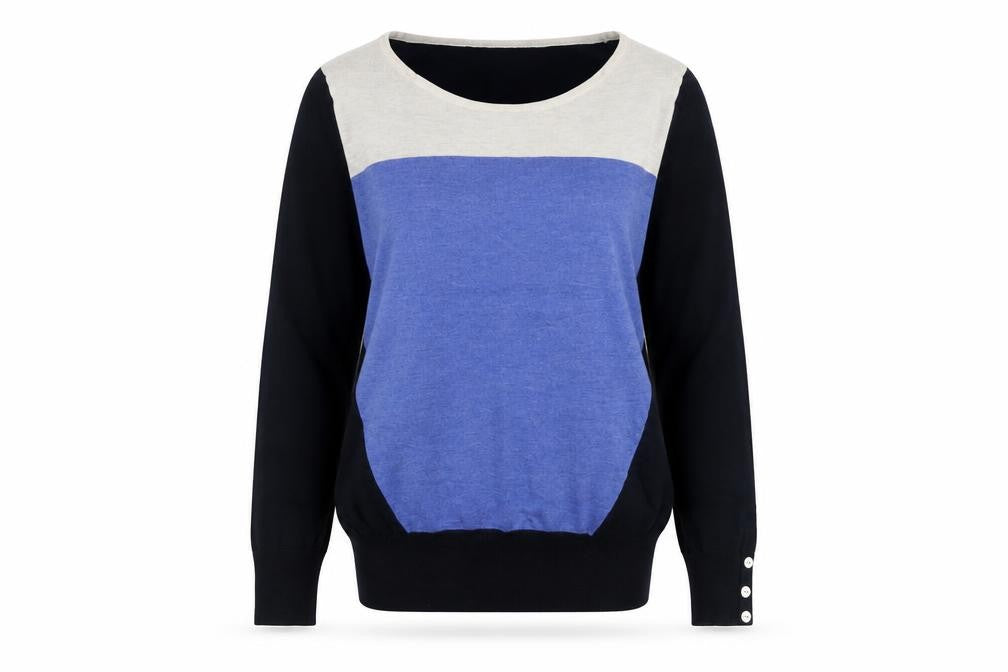 Front view of Next Women's Blue jumper, size 12