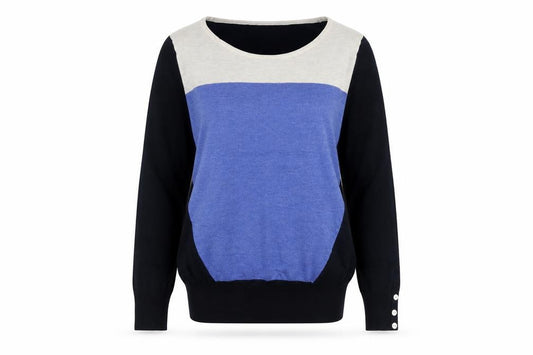 Front view of Next Women's Blue jumper, size 12
