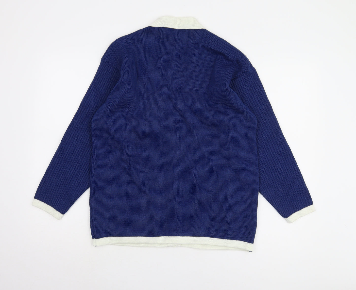 Ayrbell Women's Blue Cardigan - Size L, Buttoned