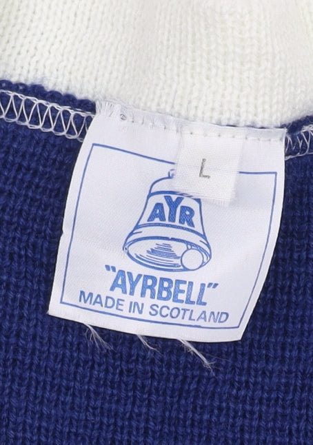 Ayrbell Women's Blue Cardigan - Size L, Buttoned