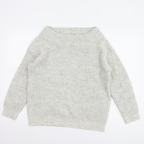 New Look Women’s Grey Knit Pullover Jumper, Size S