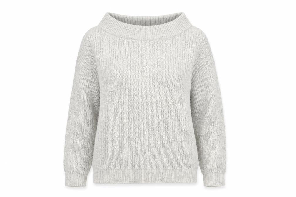 Front view of New Look Women’s Grey Knit jumper, size S