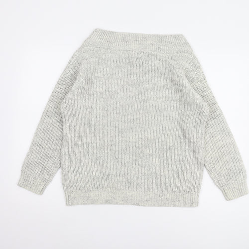 New Look Women’s Grey Knit Pullover Jumper, Size S