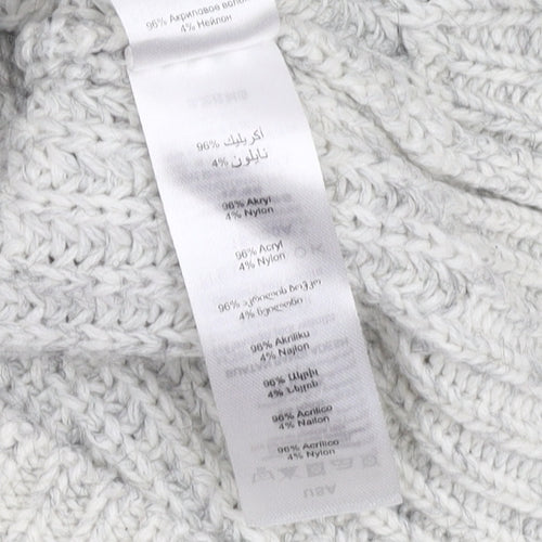 New Look Women’s Grey Knit Pullover Jumper, Size S