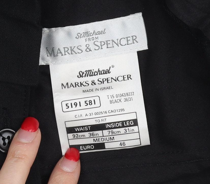 Marks and Spencer Black Women's Trousers - Medium