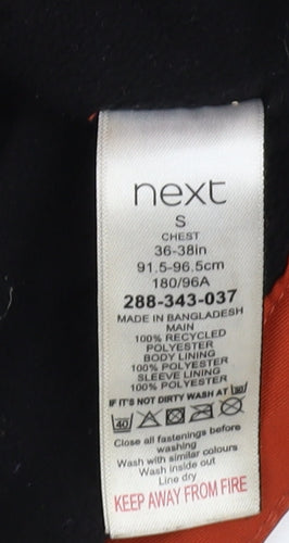 Next Men's Orange Hooded Jacket Size S 36-38"