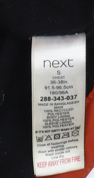 Next Men's Orange Hooded Jacket Size S 36-38"