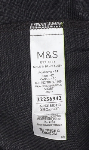 Marks and Spencer Women's Grey Dress Pants Size 14