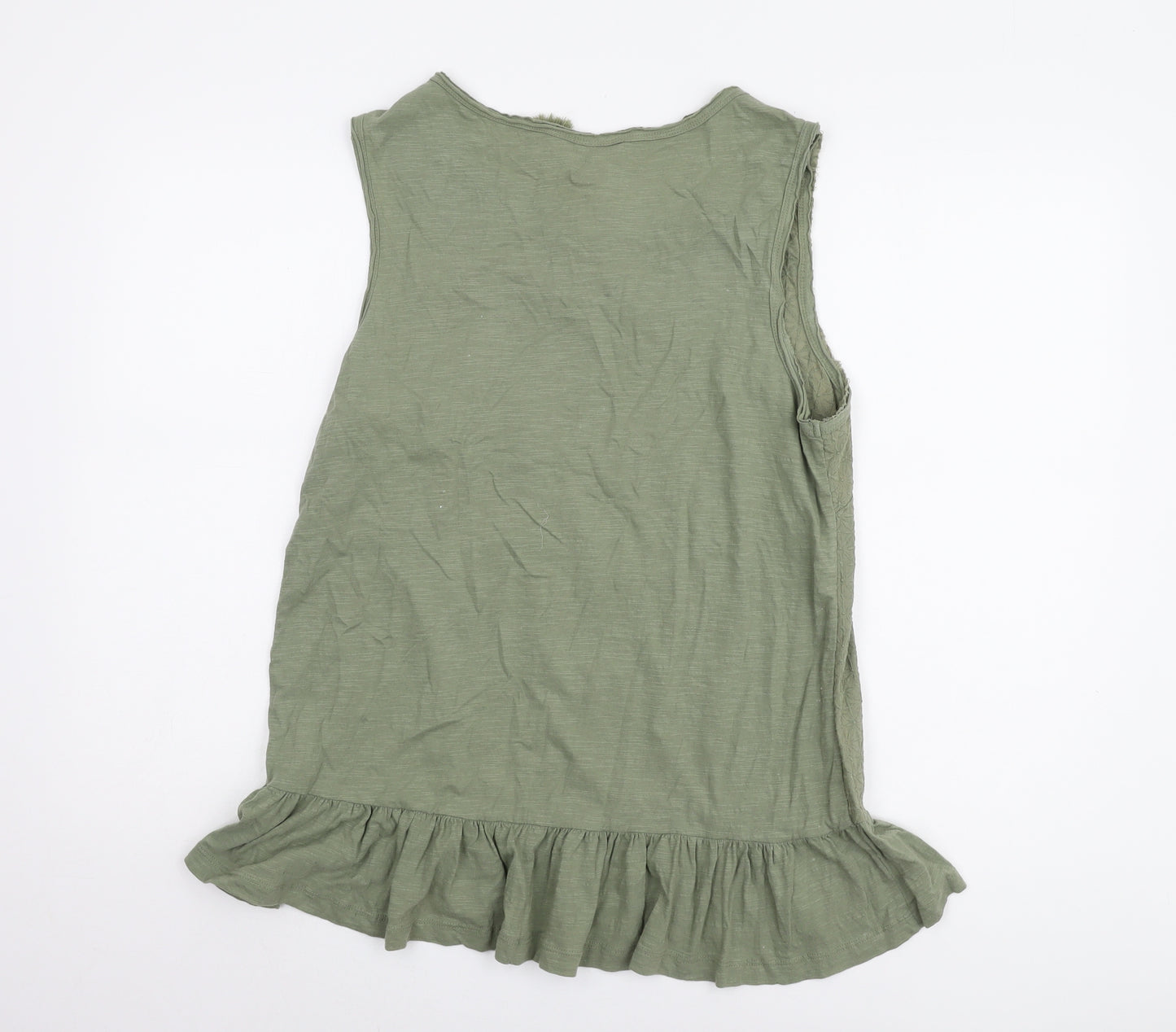Roman Women's Green Cotton Tank Top UK 14