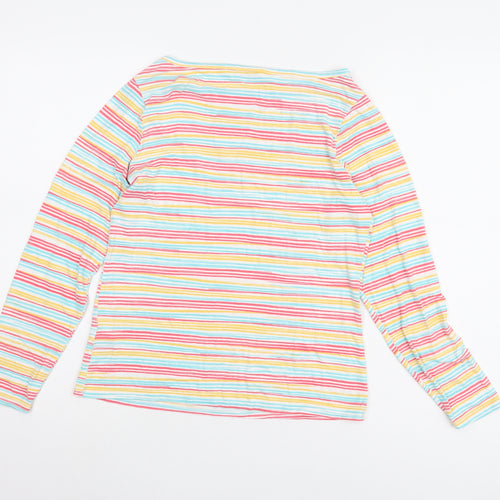 John Lewis Women's Multicoloured Striped T-Shirt, Size 12