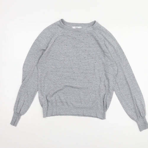 Mango Women's Grey Pullover Jumper XS