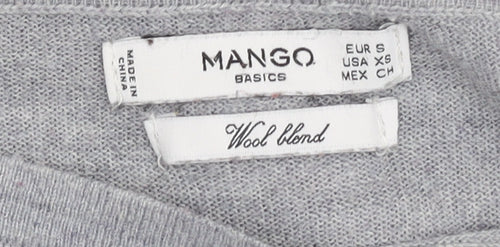 Mango Women's Grey Pullover Jumper XS