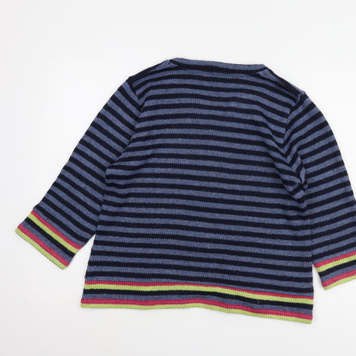 Marks and Spencer Women's Multicoloured Striped Cardigan L