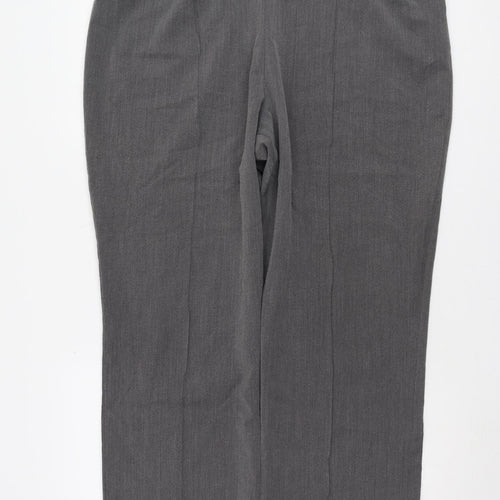 Bonmarché Women’s Grey Straight Leg Trousers Size 18
