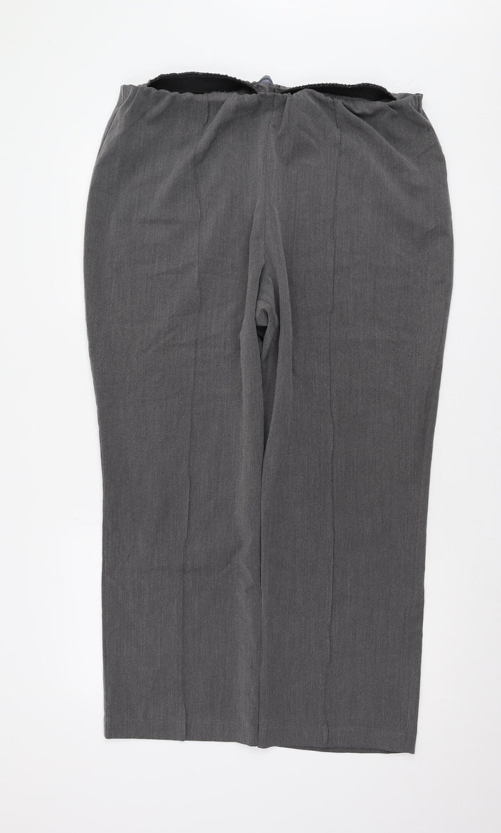 Bonmarché Women’s Grey Straight Leg Trousers Size 18
