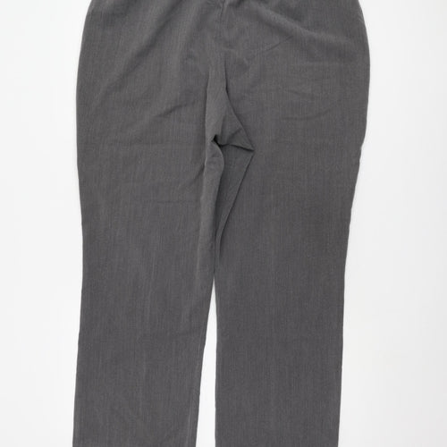 Bonmarché Women’s Grey Straight Leg Trousers Size 18