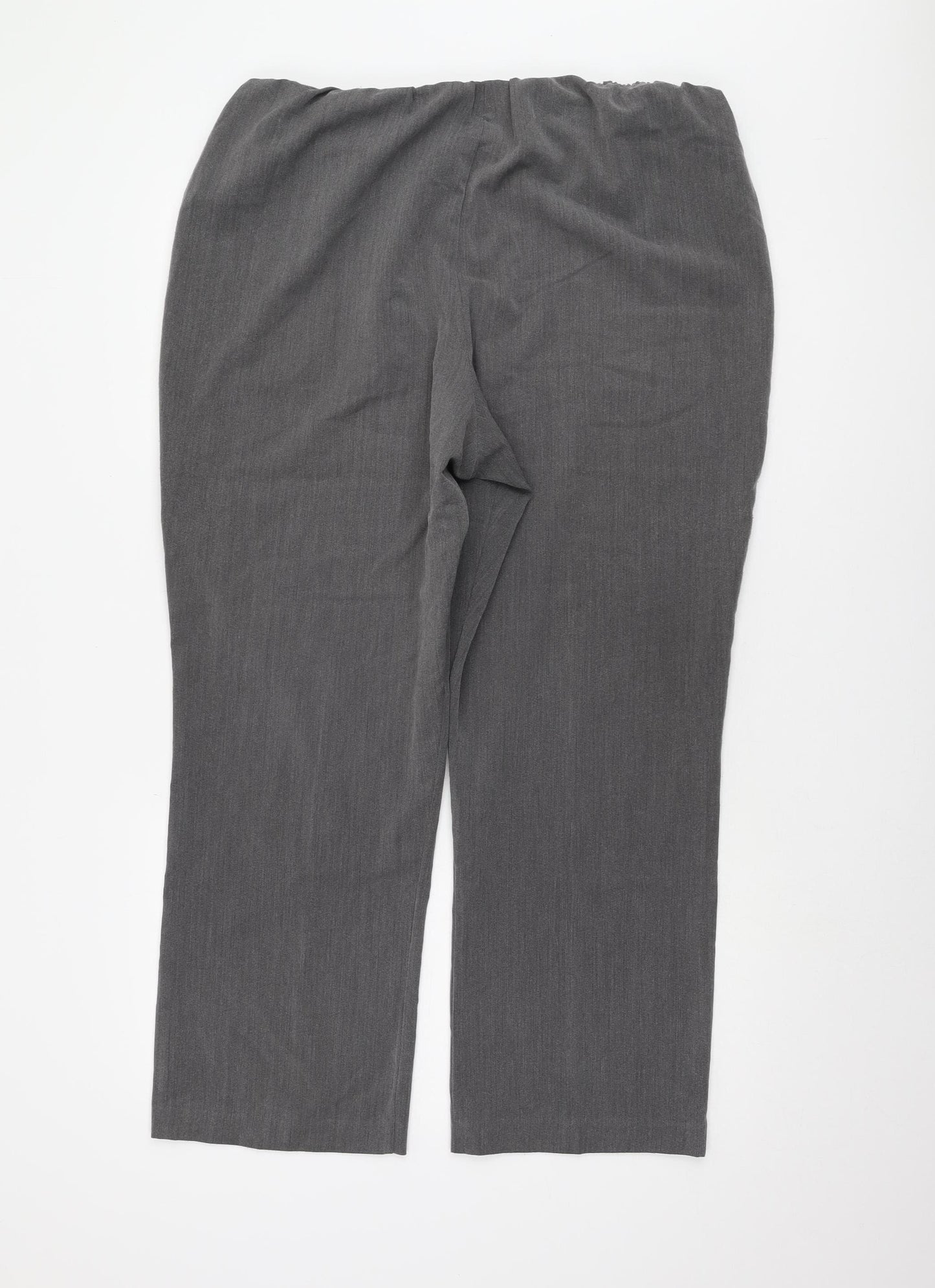 Bonmarché Women’s Grey Straight Leg Trousers Size 18