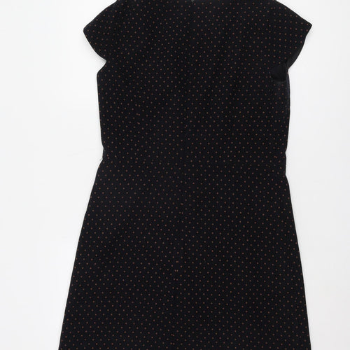 Next Women's Black Polka Dot Shift Dress Size 12