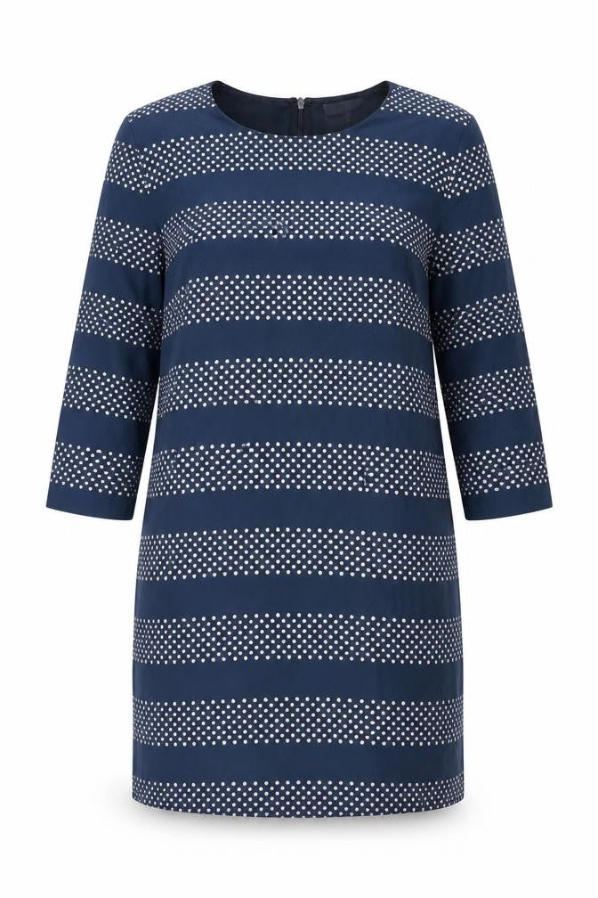 Front view of Great Plains Women's Blue XL Shift Dress